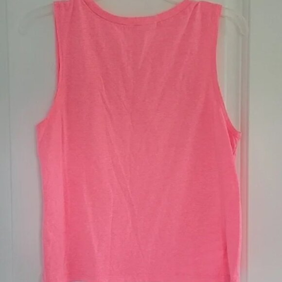 Pink Sleeveless Top with Side Cutouts - Picture 2 of 2